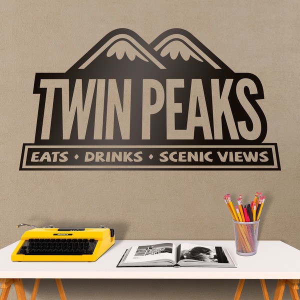 Vinilos Decorativos: Logo Twin Peaks Restaurant