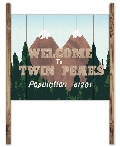 Vinilos Decorativos: Cartel Welcome Twin Peaks