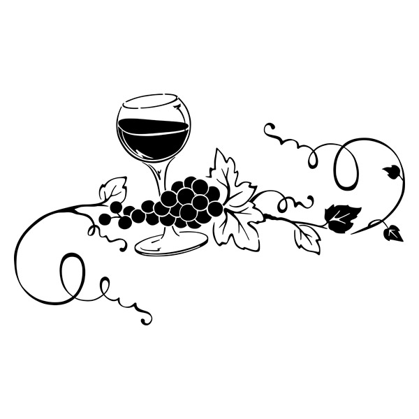 Vinilos Decorativos: Deliciosa Copa de Vino