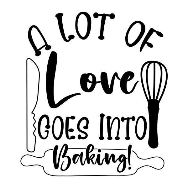 Vinilos Decorativos: A lot of love goes into baking!