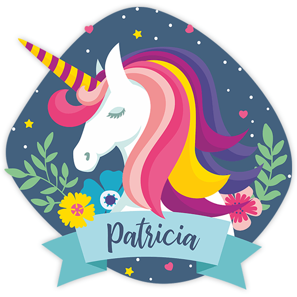 Vinilos Decorativos: Unicornio con nombre personalizado