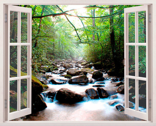 Vinilos Decorativos: Rocas en el manantial