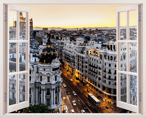 Vinilos Decorativos: Gran Vía en Madrid