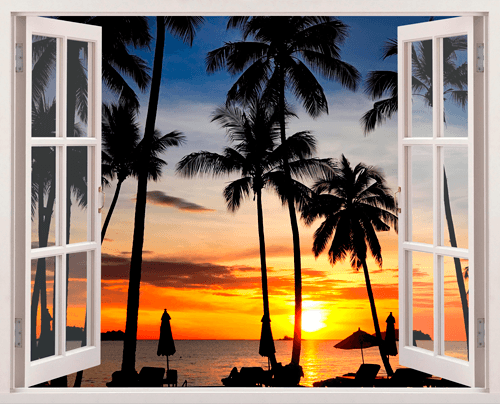 Vinilos Decorativos: Noche en la playa