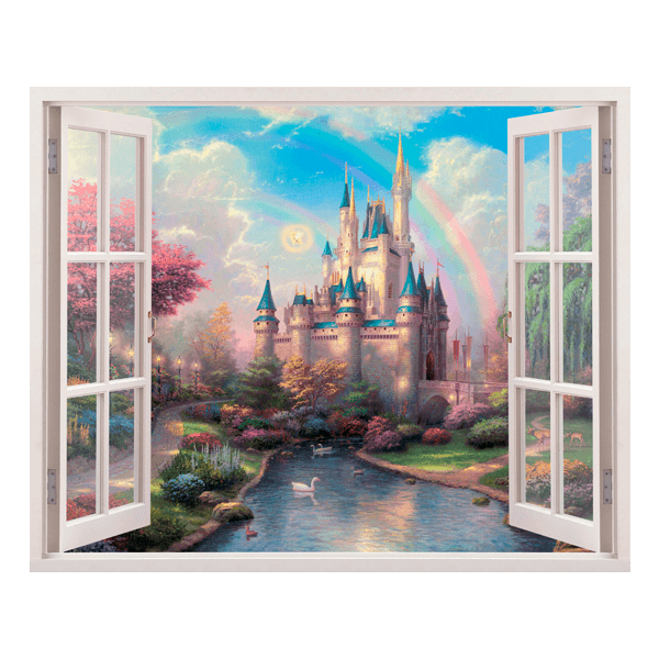 Vinilos Infantiles: Castillo de la bella durmiente y Campanilla