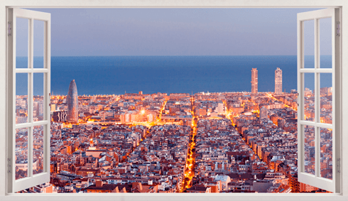 Vinilos Decorativos: Panorámica de Barcelona