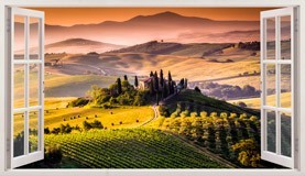 Vinilos Decorativos: Panorámica Toscana italiana 5