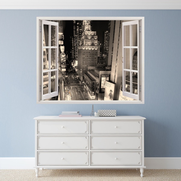 Vinilos Decorativos: Theater District (Blanco y negro)