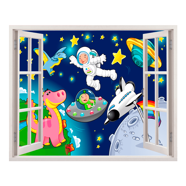 Vinilos Infantiles: Ventana Espacial