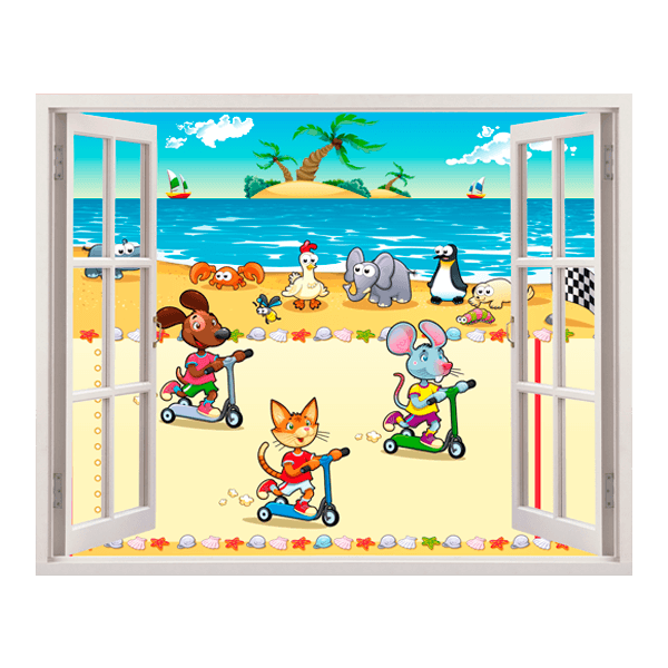 Vinilos Infantiles: beach race