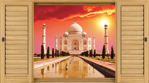 Vinilos Decorativos: Taj Mahal crepúsculo