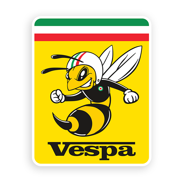 Pegatinas: Abeja Vespa Italiana