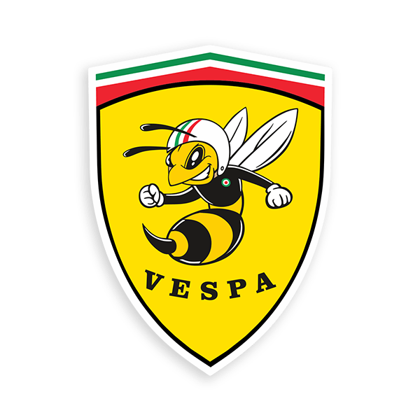 Pegatinas: Escudo Abeja Vespa