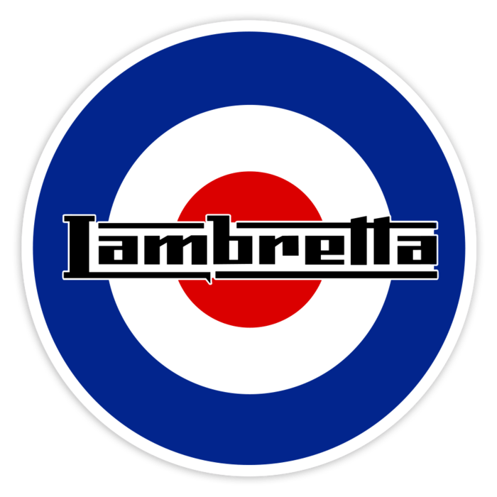 Pegatinas: Lambretta sobre Insignia RAF Mod