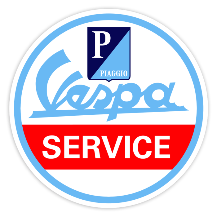 Pegatinas: Emblema Vespa Service Clásico