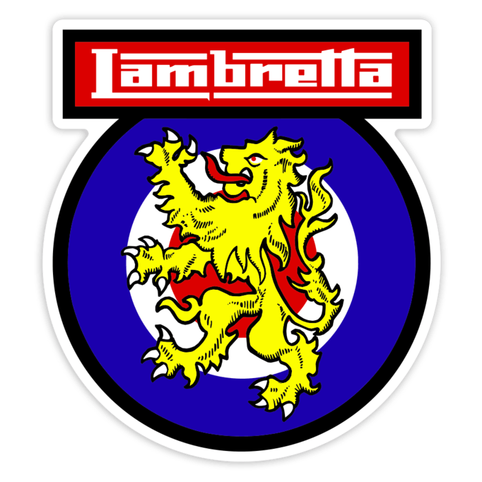 Pegatinas: Escudo Lambretta León Heráldico
