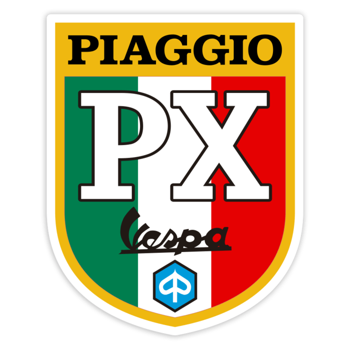 Pegatinas: Escudo Vespa PX Italia Piaggio Clásico