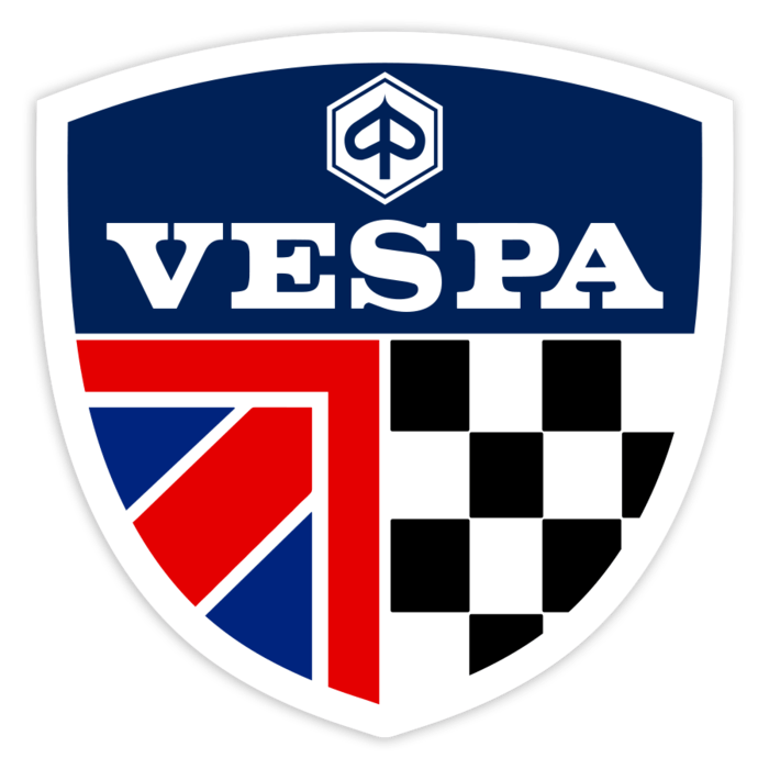 Pegatinas: Emblema Vespa Reino Unido Racing