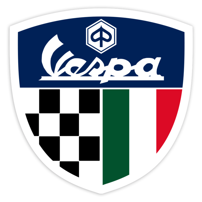 Pegatinas: Emblema Vespa Italia Racing