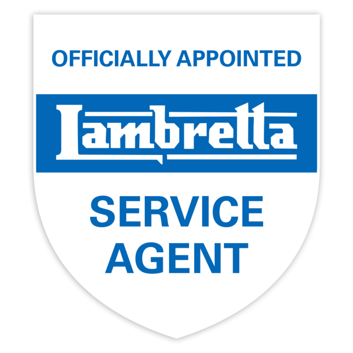 Pegatinas: Emblema Lambretta Agente de Servicio Oficial