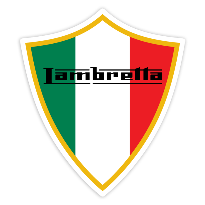 Pegatinas: Escudo Lambretta bandera Italia