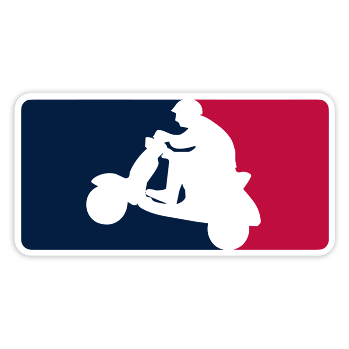 Pegatinas: Logo Scooter Tricolor