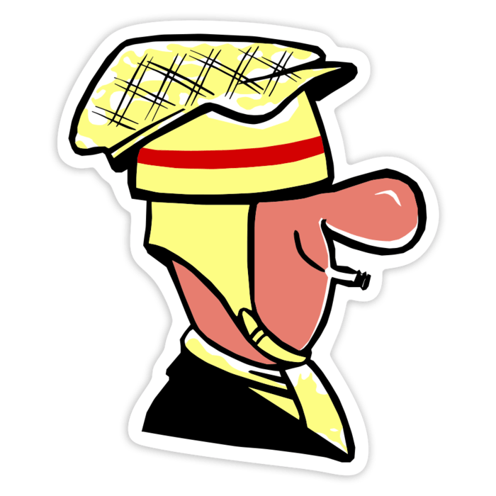 Pegatinas: El Scooterista Clásico