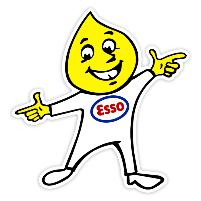 Pegatinas: Esso gota señalando