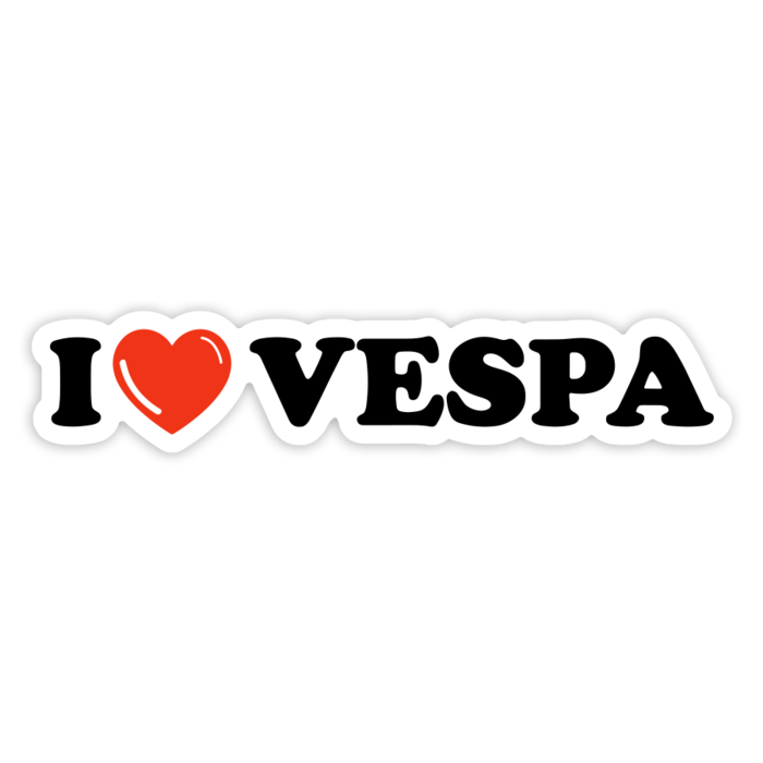 Pegatinas: I Love Vespa