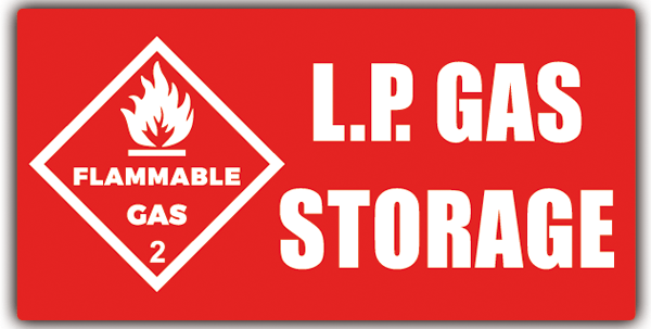 Pegatinas: LP GAS Storage