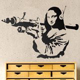Vinilo Gioconda Terrorista de Banksy