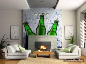 fotomurales-3-botellas-verdes