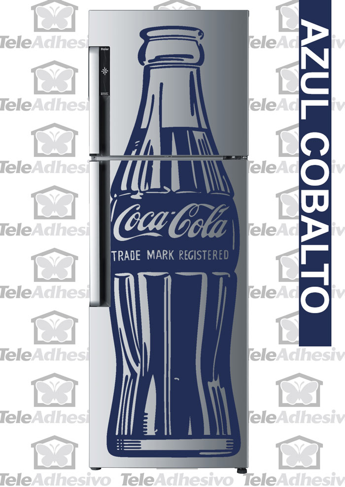 Nevera con vinilo de CocaCola - TeleAdhesivo