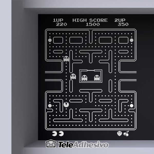 Vinilo pared Pac Man