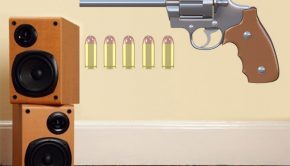 vinilos-infantiles-revolver-y-5-balas