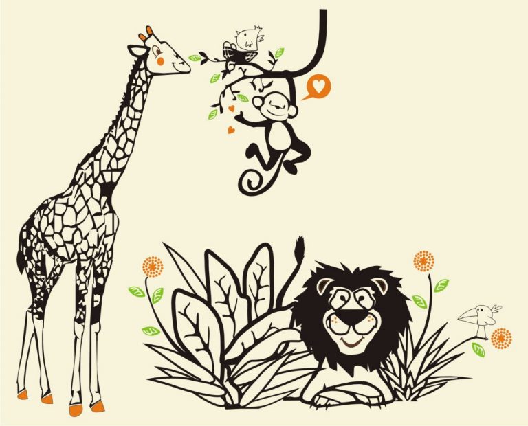 Vinilo Animales De La Selva