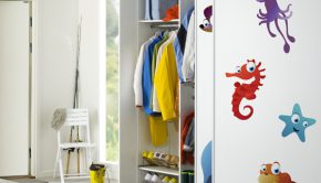 Vinilo adhesivo con la imagen de animales marinos ideal para decorar baños infantiles