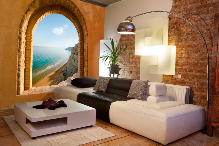 Nuevo estilo en decoración utilizando vinilos trampantojos