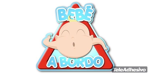 Pon en tu coche la pegatina de bebé a bordo