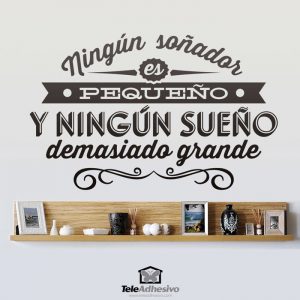 Decoración de pared con texto