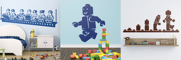 Vinilos pared Lego