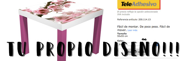 Mesa Lack TeleAdhesivo