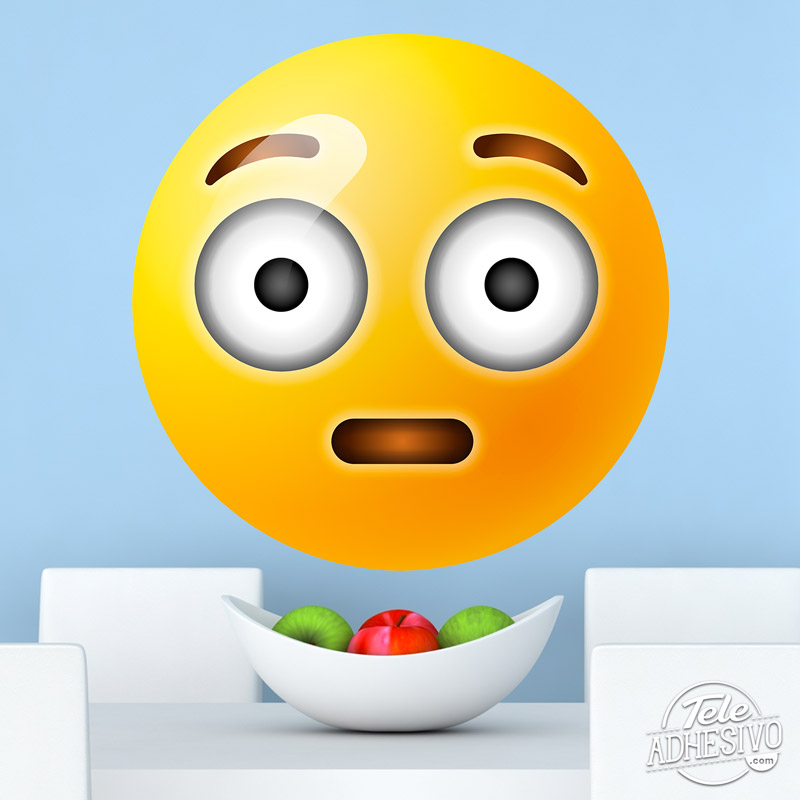 Emoticono emoji vinilo sorpresa