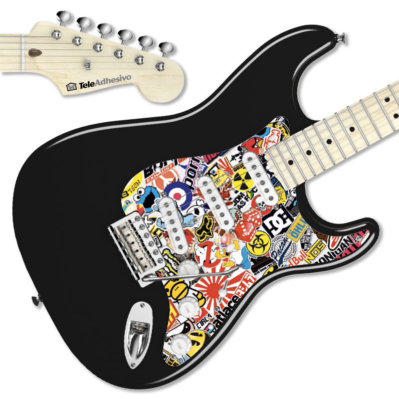 Pegatina guitarra Sticker Bomb interior