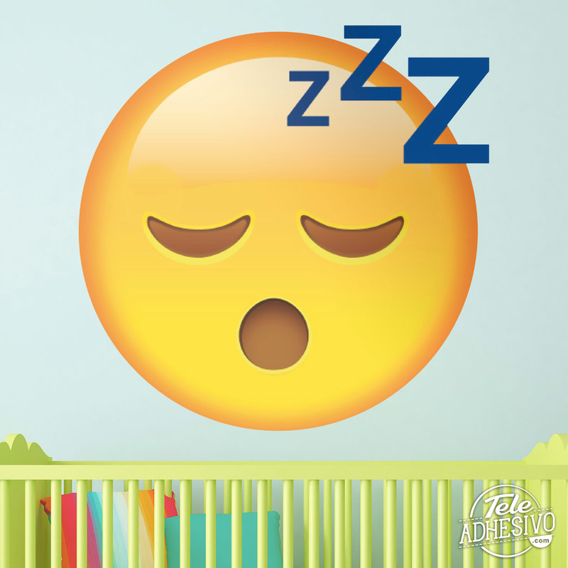 Vinilo emoticono Emoji durmiendo