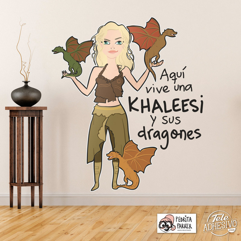 Vinilo Khaleesi Pedrita Parker