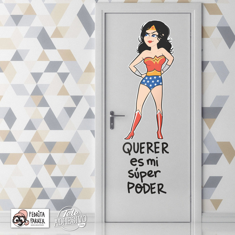 Vinilo Wonder Woman Pedrita Parker