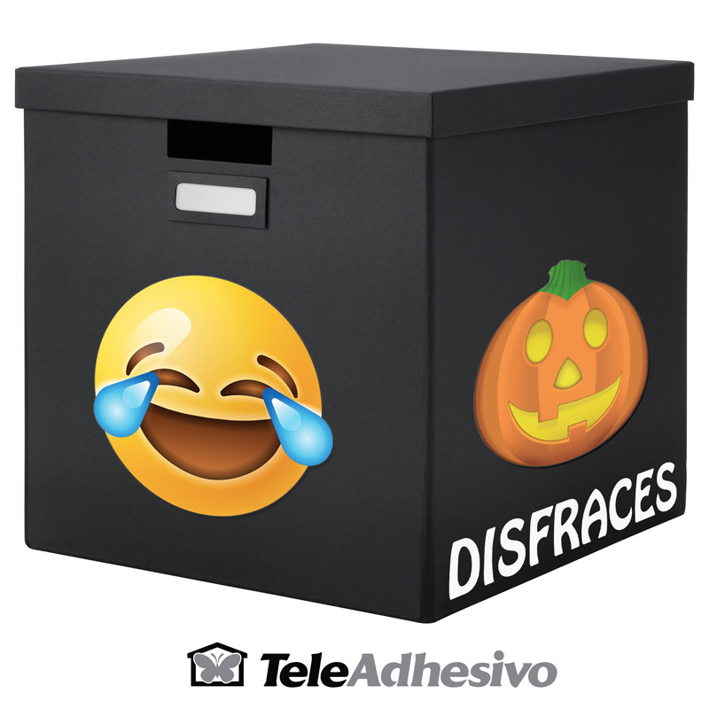 Decorar caja de disfraces con Emoji