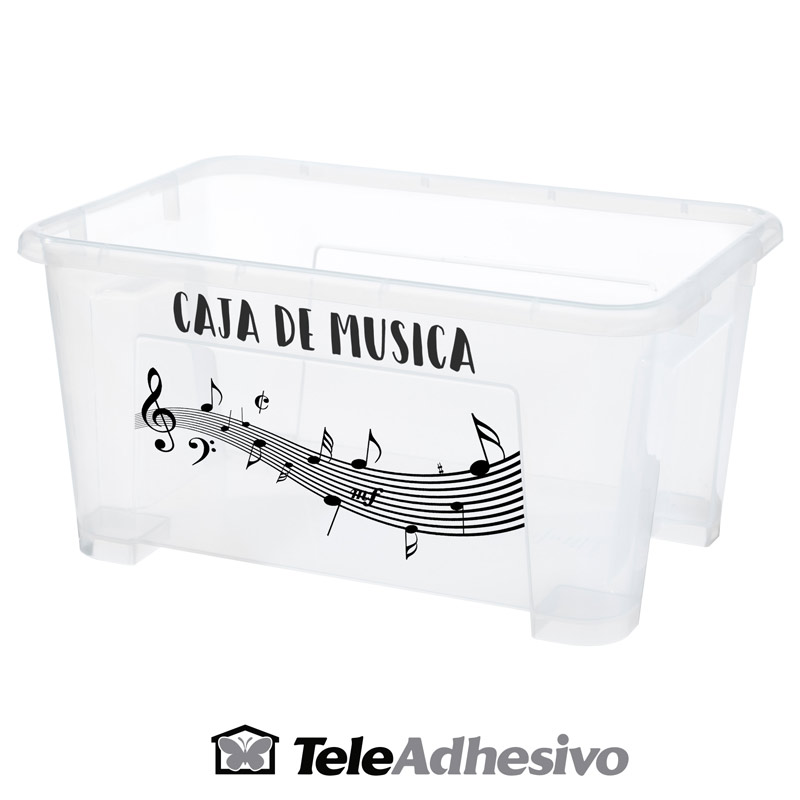 Decorar caja con motivos musicales