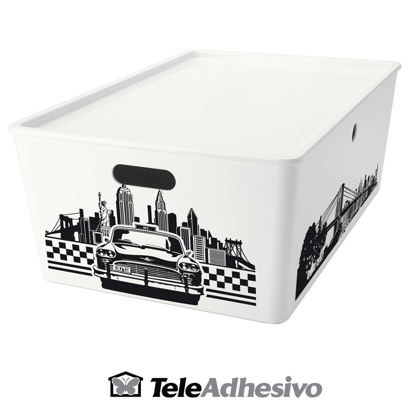 Decorar cajas y cubos con vinilo - Blog teleadhesivo